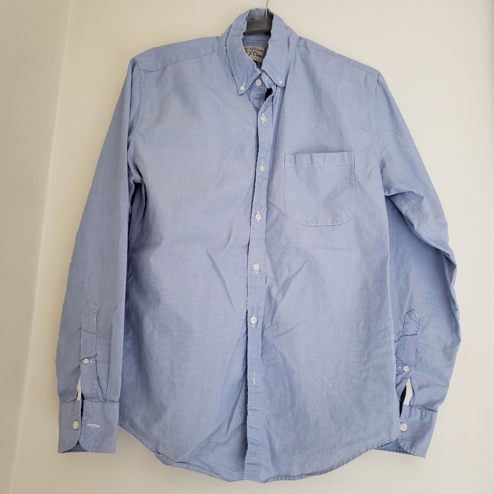 J. Crew blue long-sleeve button-down Medium